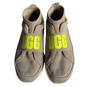 UGG Sneakers Women’s Gray Neutra Slip On Logo Strap Casual Platform Shoes 7